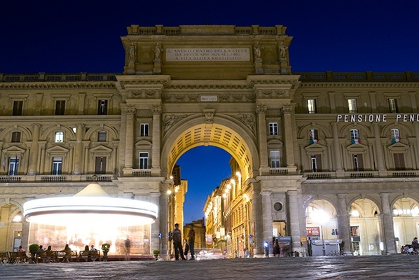 The town center of Tuscany